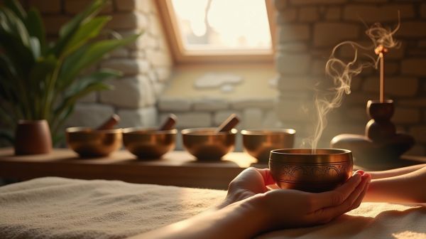 Le massage aux bols tibétains chantants en formation